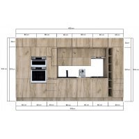Bucatarie ZONE B 420 FRONT PAL K002 / decor K002